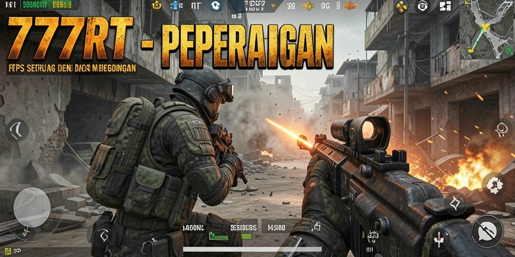 Gameplay intens dalam 777RT dengan aksi menembak yang mendebarkan.