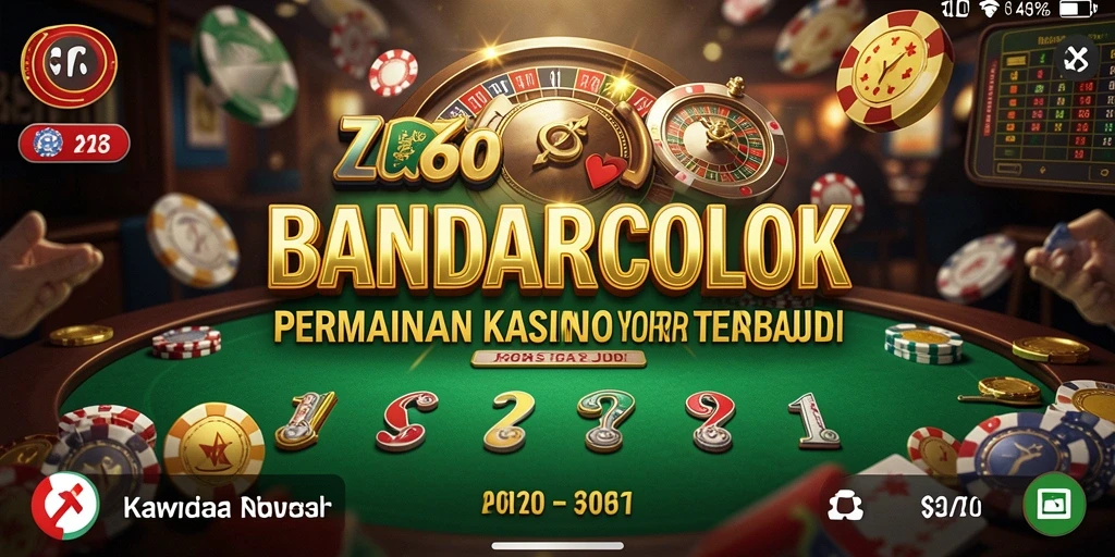 Screenshot gameplay BANDARCOLOK yang menunjukkan suasana kasino yang menarik.