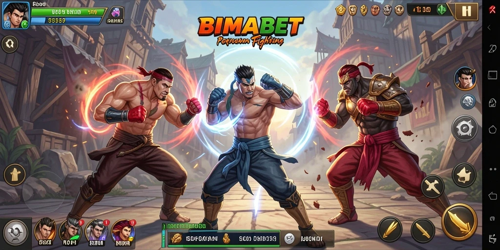 Gameplay Fighting yang mendebarkan dan penuh aksi di BIMABET.
