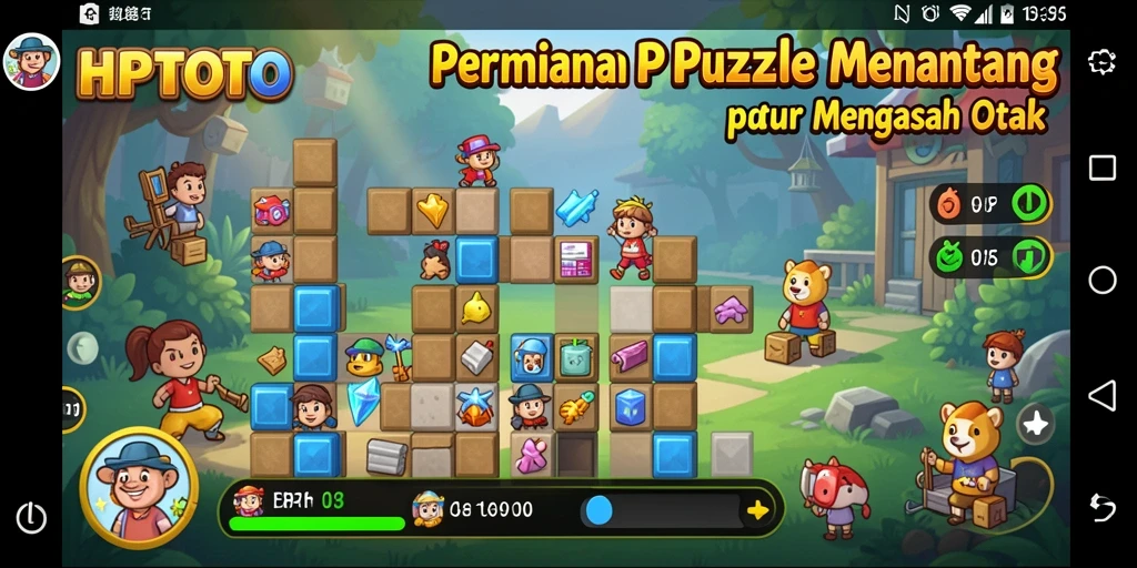Tangkapan layar gameplay HPTOTO menampilkan teka-teki yang menantang dan menarik.