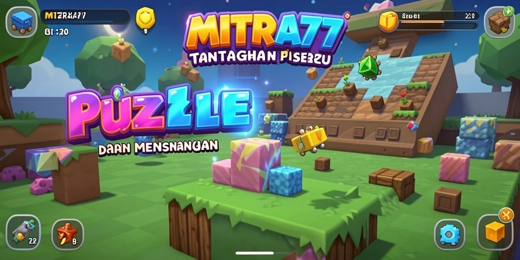 Tangkapan layar gameplay MITRA77 menunjukkan tantangan puzzle yang menarik.