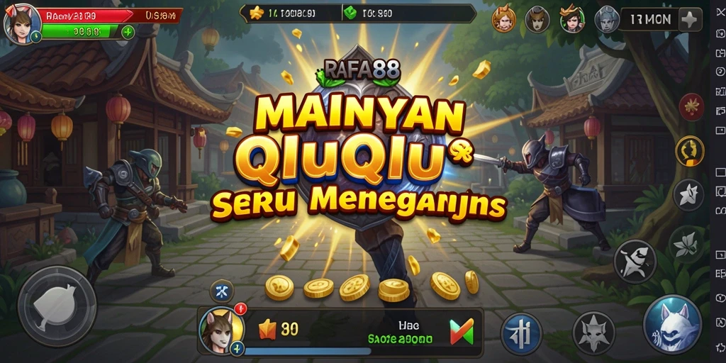 Screenshot gameplay RAFA88 menampilkan aksi QiuQiu yang seru dan interaktif.