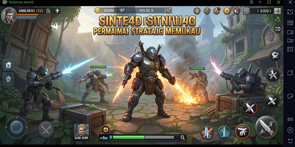 Tampilan gameplay SINTE4D yang mengasyikkan dan strategis.