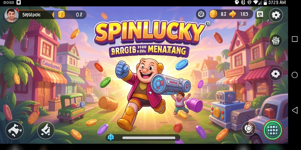 Tampilan gameplay seru dan kompetitif dari SPINLUCKY.