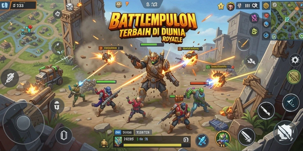 Screenshot dari gameplay mendebarkan TGER123 di medan pertempuran.