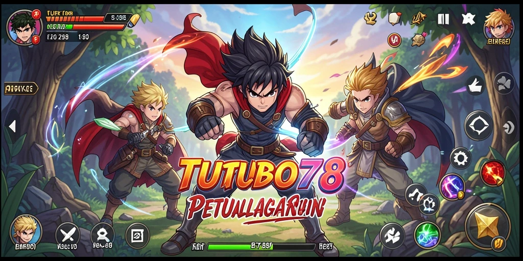 Gameplay TURBO78 yang menarik dengan karakter anime menawan.