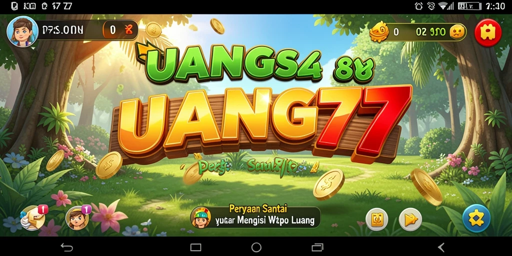 Tampilan gameplay UANG77 yang sederhana dan mengasyikkan.